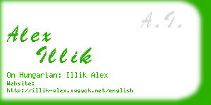 alex illik business card